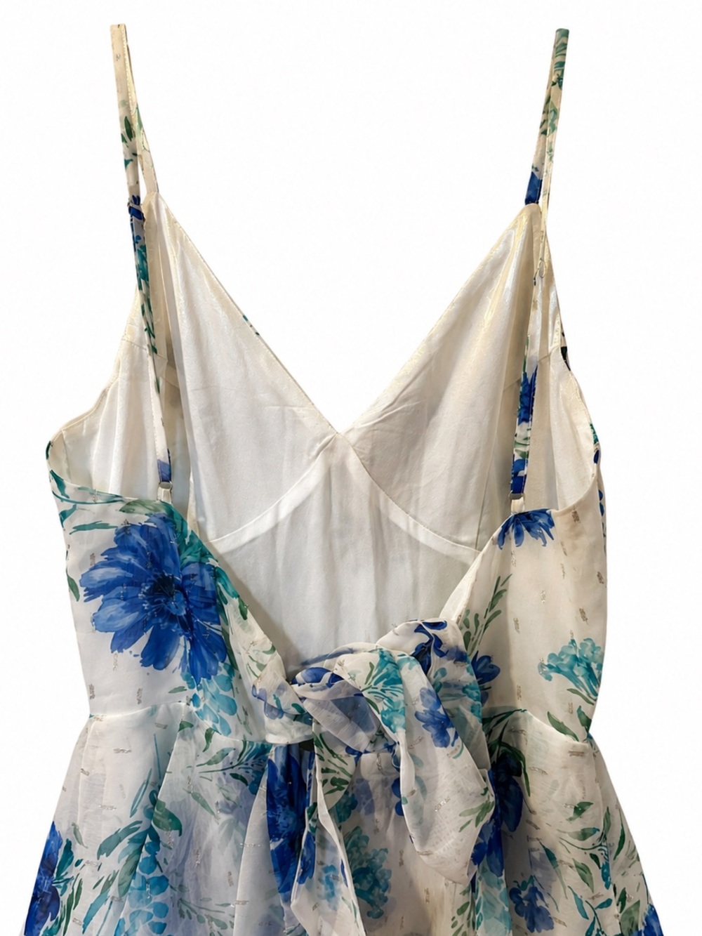 Yumi Kim Kaia Maxi Dress “Love Is King” Floral Maxi Dress | Ivory Blue - Picture 4 of 5